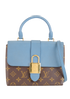 Locky BB, &pound;475, Handbags, Blue/Brown, Canvas/Leather, Front view